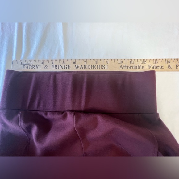 LOU & GREY FOR LOFT. BURGUNDY SIZE XS BURGUNDY LEGGINGS.  HIGH WAISTED - Picture 2 of 8